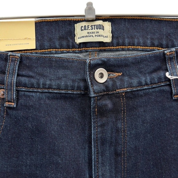 NEW C.O.F. STUDIO Mens M1 Slim True Worn Wash Blue Jeans Size 38 NWT 0042 - Picture 10 of 14